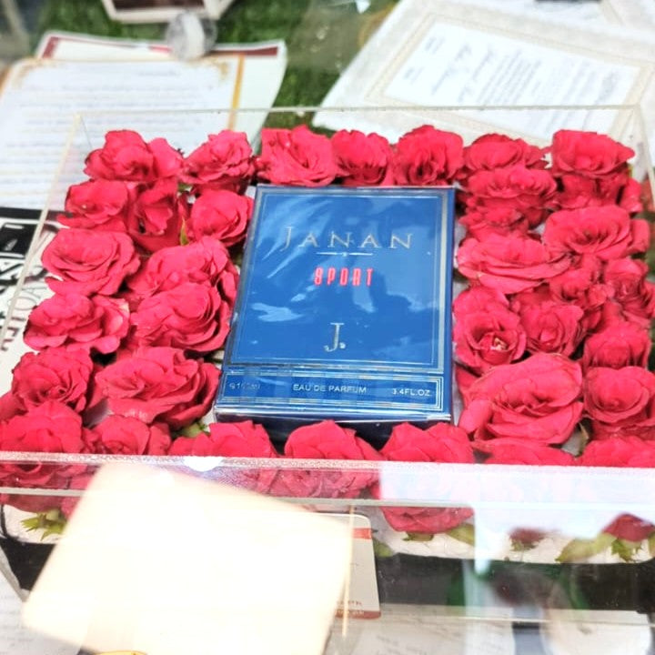 Floral Glass Perfume Box